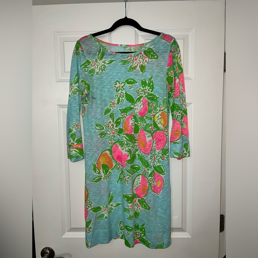 Lilly Pulitzer, Medium, Light Cotton Dress 3/4 sleeve